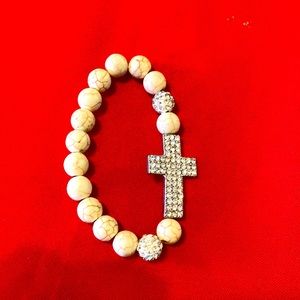 Natural Stone and Bling Cross